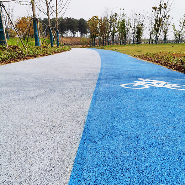 彩色冷拌透水瀝青路面