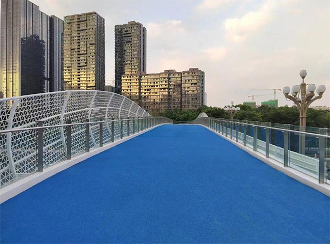 水性彩漿防滑路面